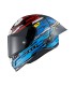 Motorrad helm Nexx X.R3R Glitch Racer blau