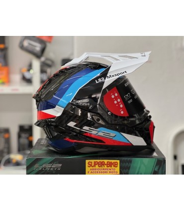 Casco LS2 MX701 Explorer C Frontier carbon blu