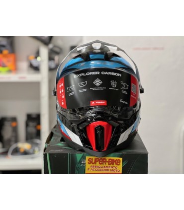 Casco LS2 MX701 Explorer C Frontier carbon blu