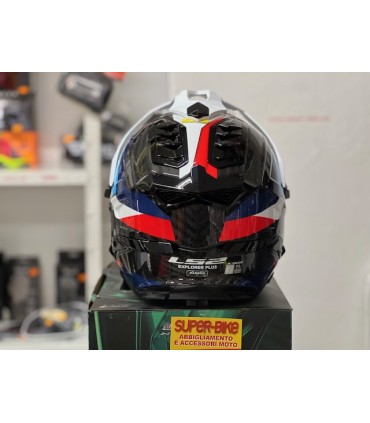 Casco LS2 MX701 Explorer C Frontier carbon blu