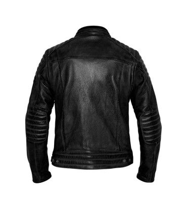 Giacca in pelle moto John Doe Storm nera