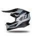 Casco cross Ufo Intrepid nero grigio opaco