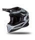 Casque cross Ufo Intrepid noir gris matt