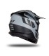 Casco cross Ufo Intrepid nero grigio opaco