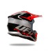 Casco cross Ufo Intrepid grigio rosso