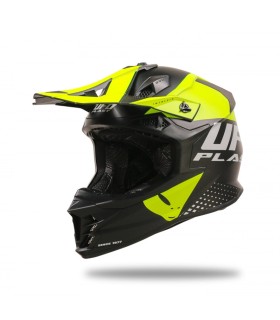 Casco cross Ufo Intrepid nero giallo