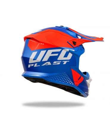 Casque cross Ufo Intrepid bleu orange