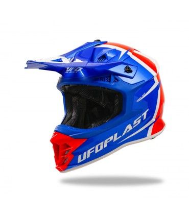 Casque cross Ufo Intrepid bleu rouge