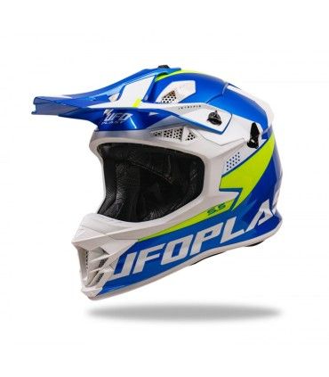 Cross helmet Ufo Intrepid blue yellow