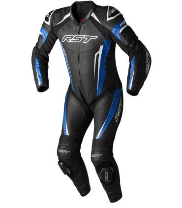 RST TracTech Evo 5 CE black blue leather suit