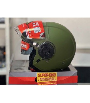 Jet MT Helmets Viale SV S Solid A6 green matt