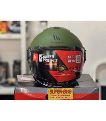 Jet MT Helmets Viale SV S Solid A6 green matt