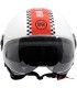 Casque jet BHR 835 Special Rush blanc