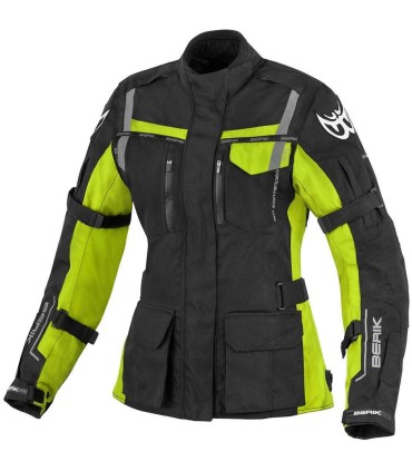 Berik Torino black yellow motorcycle lady jacket