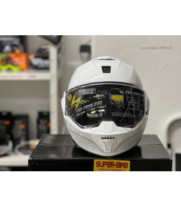 Scorpion Exo Tech Evo white helmet