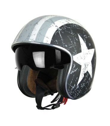 Casco jet Origine Sprint Rebel Star grey