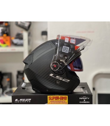 Casque jet LS2 OF603 Infinity 2 carbon matt