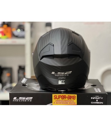 Casco jet LS2 OF603 Infinity 2 carbonio opaco