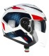 Helm jet CGM 136G Galaxy weiss blau rot