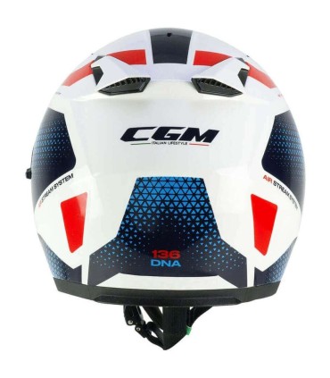 Helm jet CGM 136G Galaxy weiss blau rot