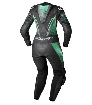 Tuta in pelle donna RST Tractech EVO 5 nero verde