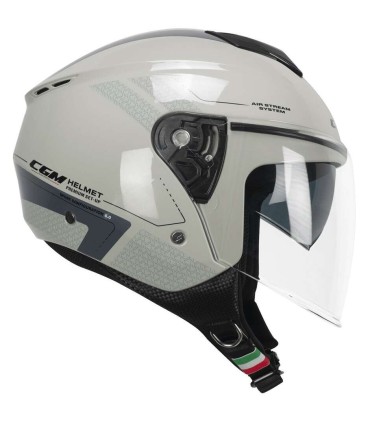 Casco jet CGM 126 G Iper City grigio