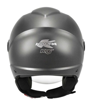 Casco demijet Kappa KV 58 titanio opaco