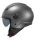 Casco demijet Kappa KV 58 titanio opaco