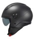 Helm demijet Kappa KV 58 schwarz matt