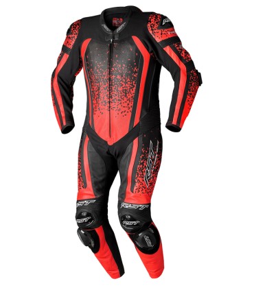 Rst ProSeries EVO Airbag red fluo leather suit