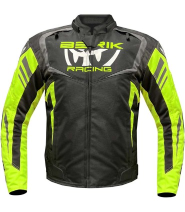 Veste moto Berik Urban Microdry jaune