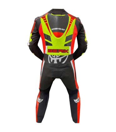 Berik LS1 2.0 yellow red leather suit