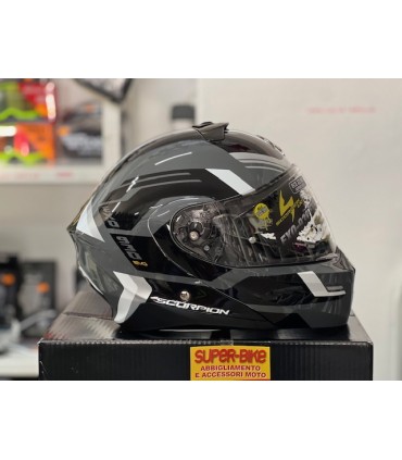 Casco Scorpion Exo-930 Evo Sikon grigio nero