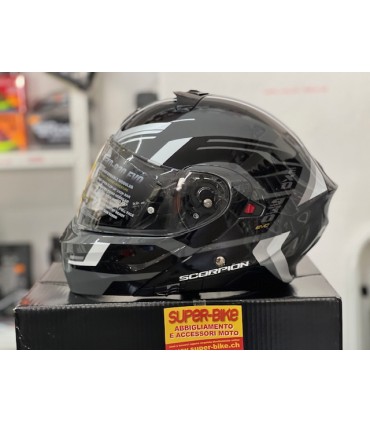 Casco Scorpion Exo-930 Evo Sikon grigio nero