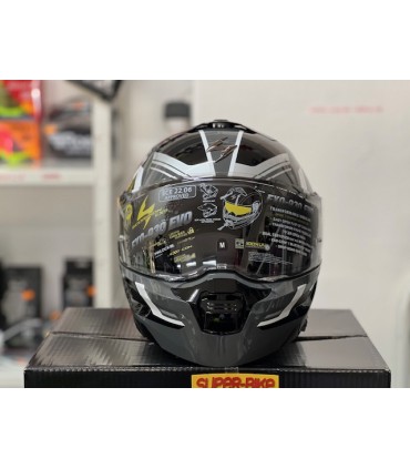 Casco Scorpion Exo-930 Evo Sikon grigio nero