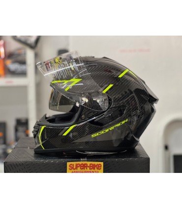 Casque intégral Scorpion Exo 1400 Carbon air Evo Kendal jaune