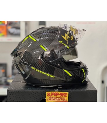 Casco integrale Scorpion Exo 1400 Carbon air Evo Kendal giallo