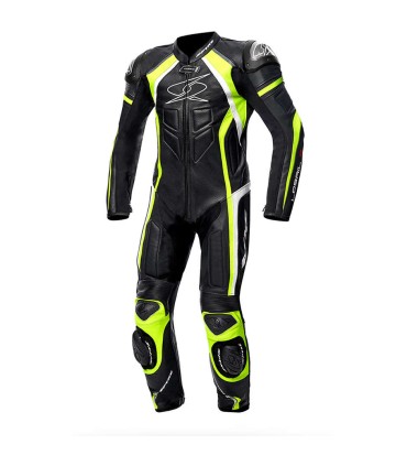 Spyke Losail Race leather suit black yellow