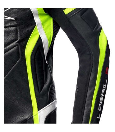 Spyke Losail Race leather suit black yellow