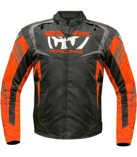 Berik Urban Microdry motorcycle jacket blak orange