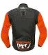 Giacca moto Berik Urban Microdry nero arancio