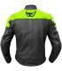 Veste en cuir Berik Lj Sport Classic noir jaune