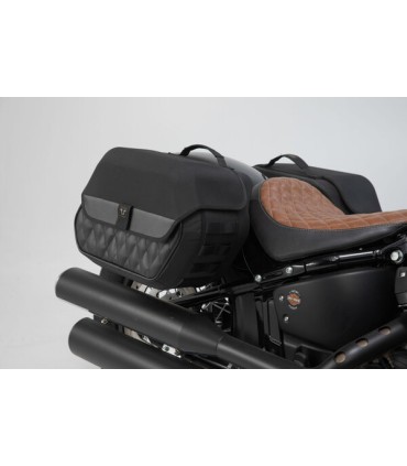 Sw-Motech Legend Gear side bag system LH2/LH1. 25,5/19,5 l. Softail StrBob (17-) Standard (20-)