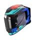 Casque Scorpion R1 Evo Air Blaze bleu rouge