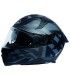 Motorrad helm M11 Pace schwarz grau matt