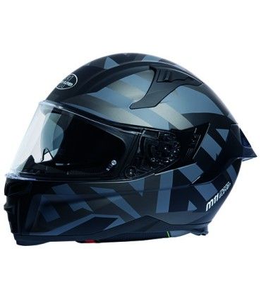 Casco moto M11 Pace nero grigio opaco