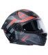 Casco moto M11 Pace nero rosso grigio opaco