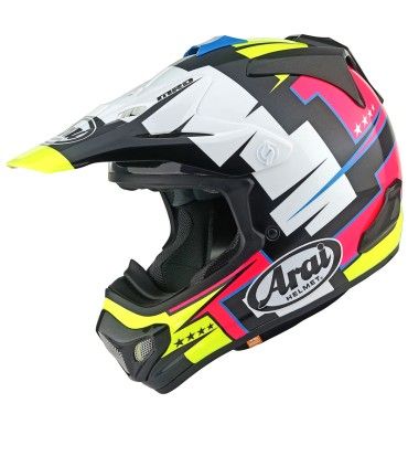 Casque Arai MX-V Evo Battle jaune