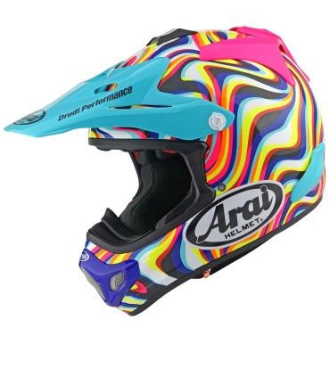 Arai MX-V Evo Stream pink helmet