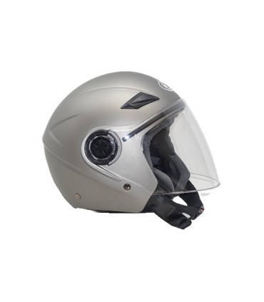 Casco jet One Alfa titanio opaco